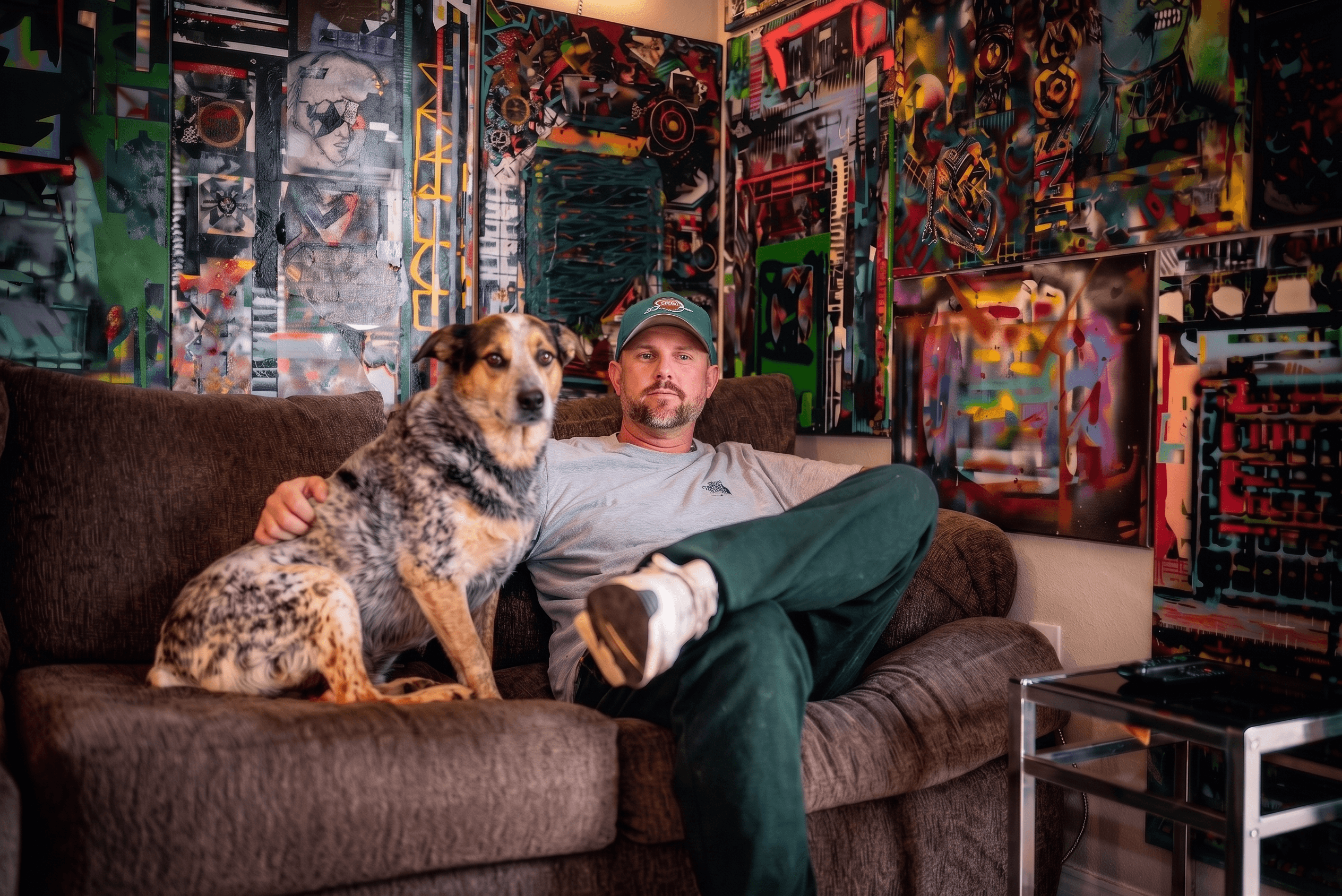 Spencer in his studio